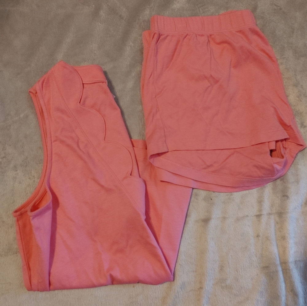 LAKE Pima Short Tank Pajama Set Size Medium